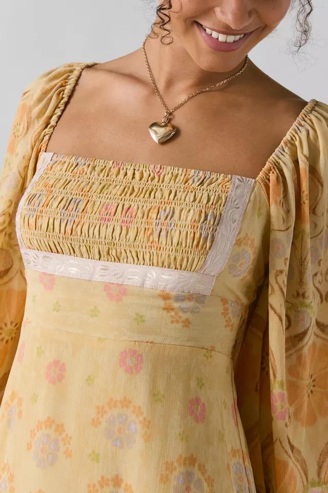 Kimchi Blue Ellis Bell Sleeve Milkmaid Mini Dress Product Image