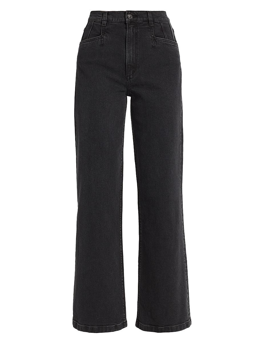 Womens Jordie High-Rise Wide-Leg Jeans Product Image