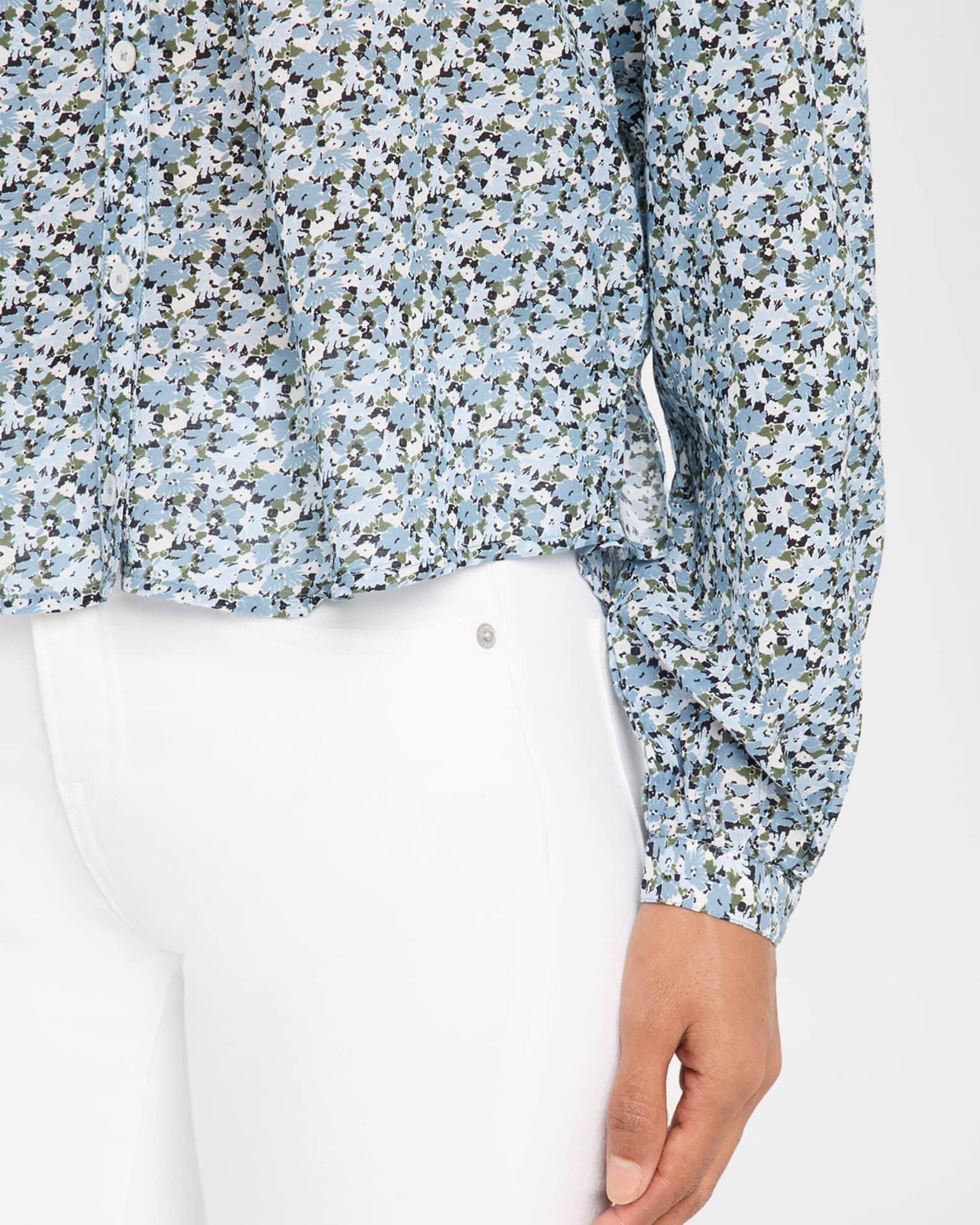 Madge Floral Cotton Voile Blouse Product Image