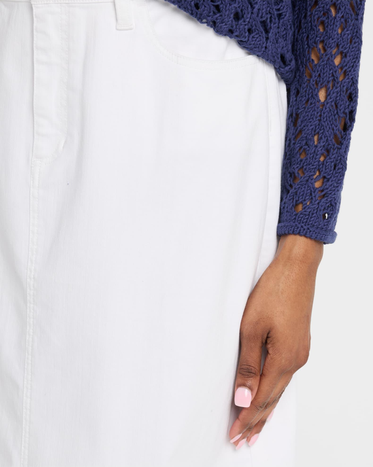 Organic Cotton Denim Midi Skirt Product Image