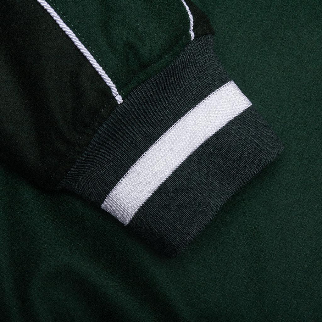 College Varsity Wool Jacket - Dark Green Male Product Image