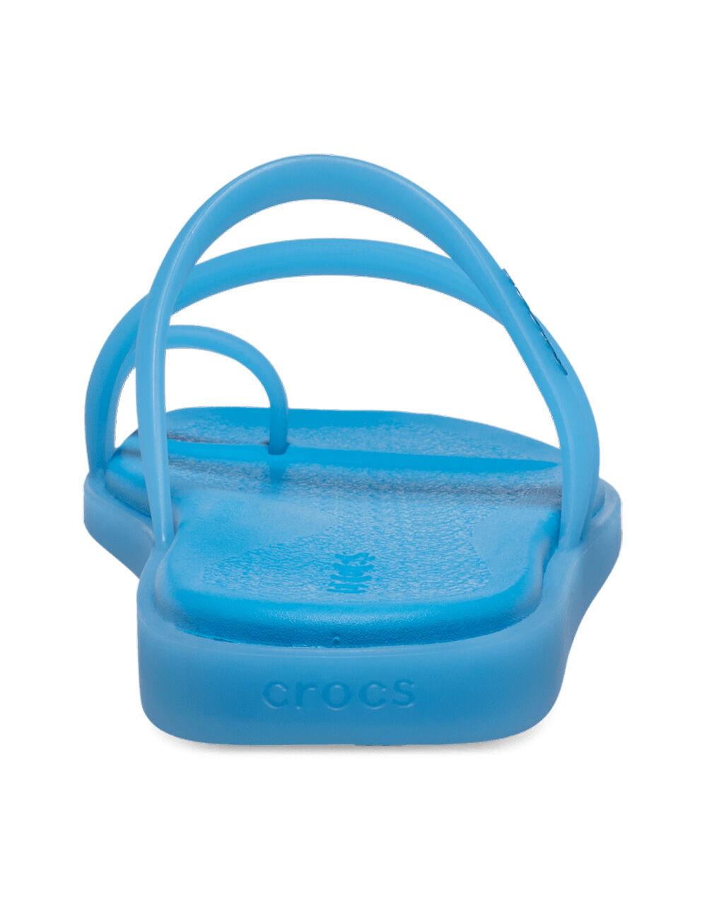 CROCS Miami Womens Toe Loop Sandals - BLUE Product Image