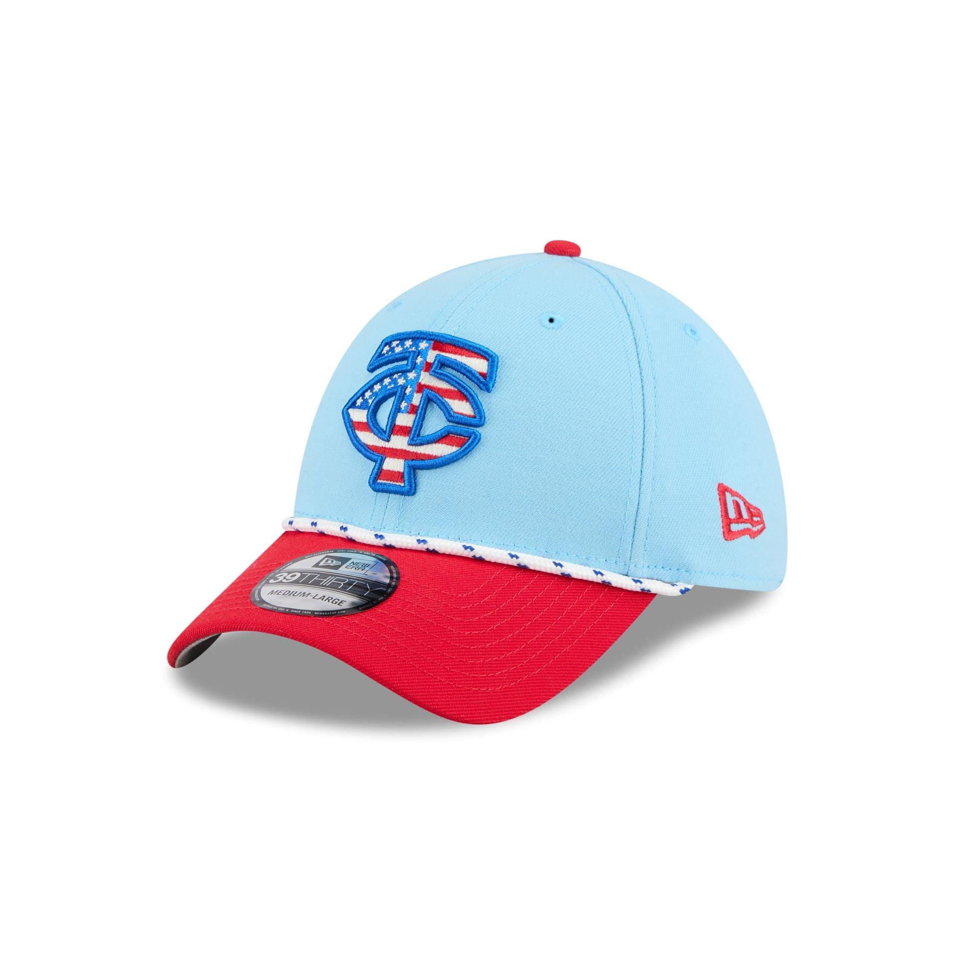 Minnesota Twins Independence Day 2025 39THIRTY Stretch Fit Hat Male Product Image