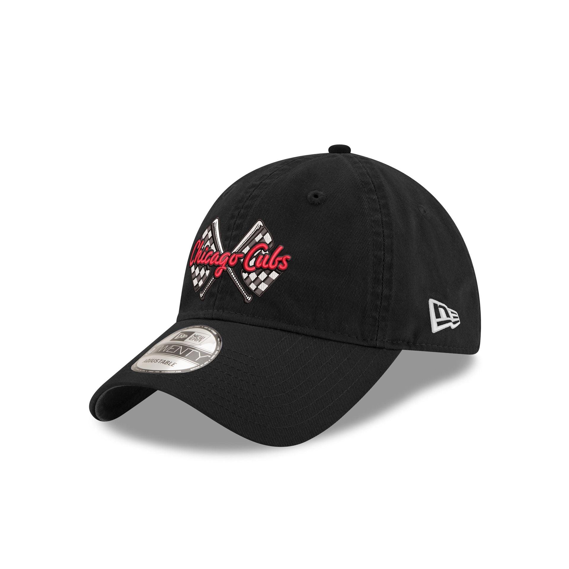 Chicago Cubs x NASCAR Chicago Street Race Black 9TWENTY Adjustable Hat Male Product Image