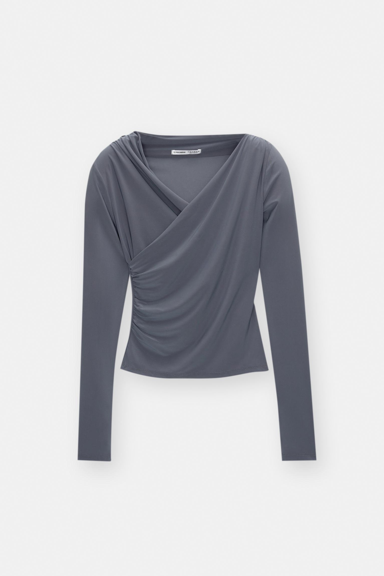 Crossover neckline top Product Image