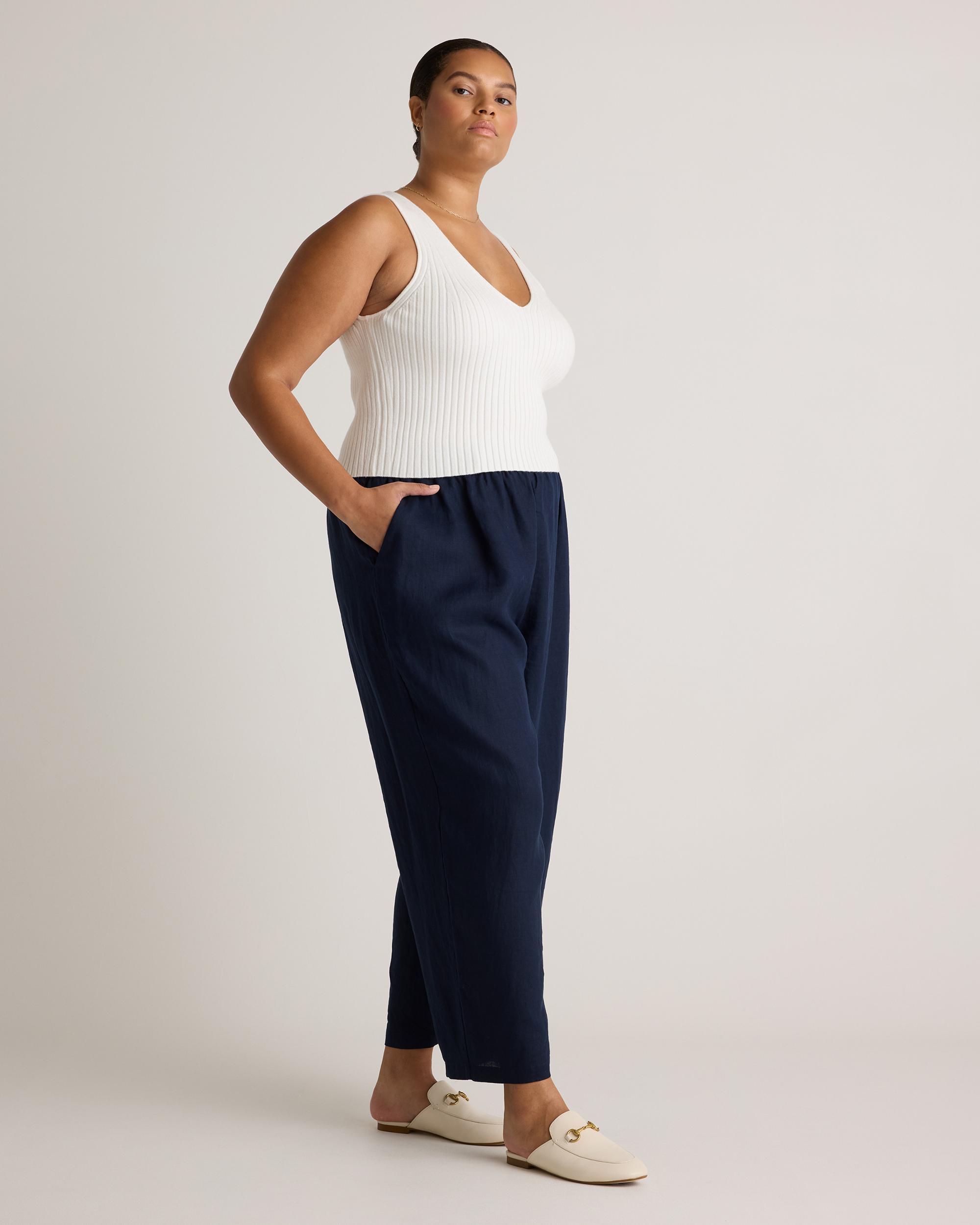 Quince | Women's Eco-Knit Cropped Sweater Tank Top Lenzing Modal Product Image