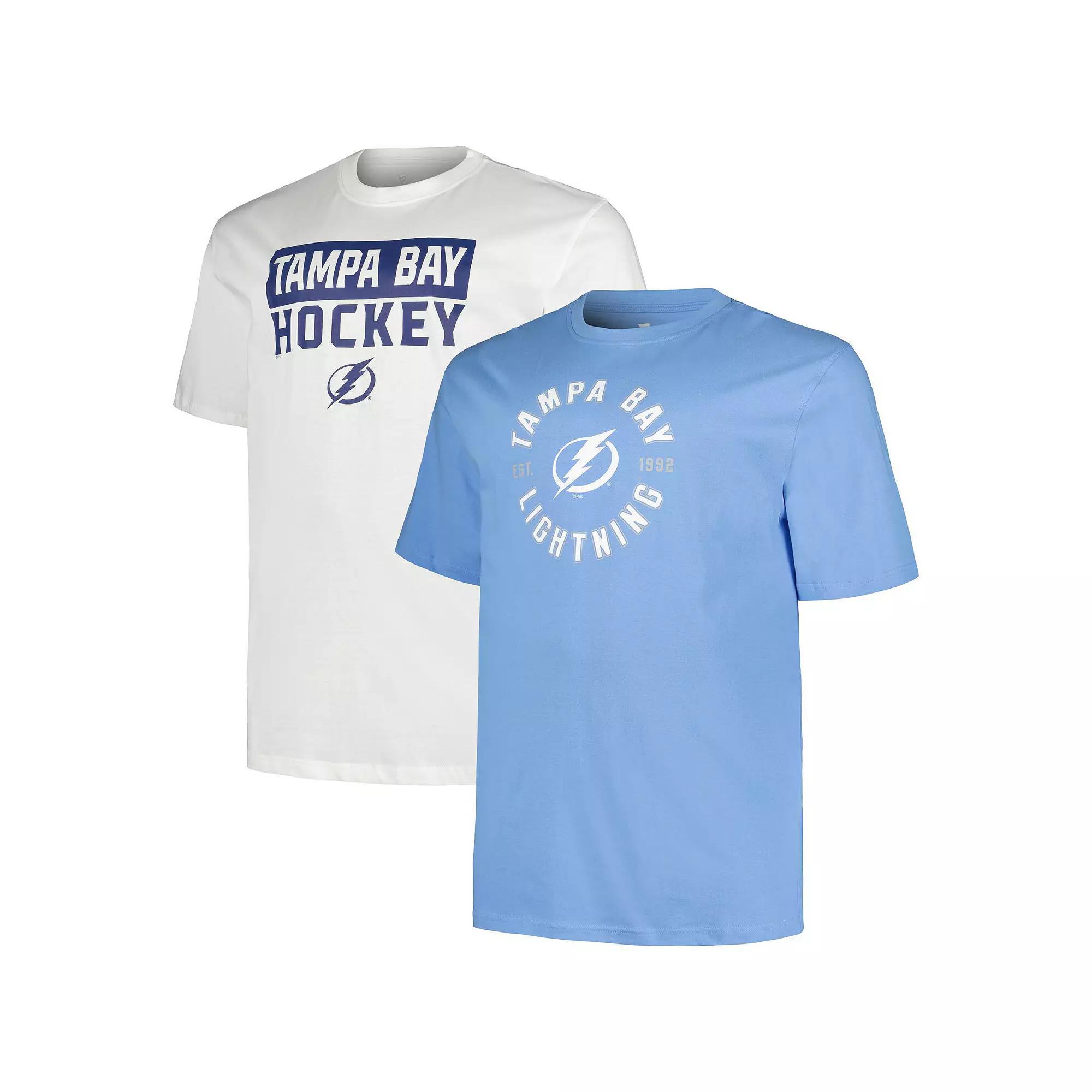 Men's Fanatics Tampa Bay Lightning Big & Tall 2-Pack T-Shirt Set,  Product Image