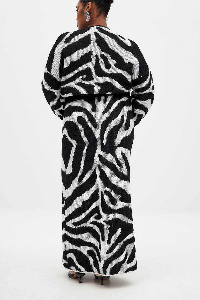 Jacquard Knitted Maxi Skirt Product Image