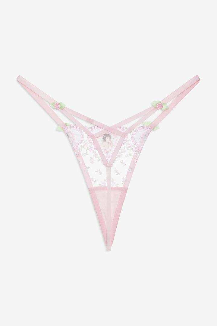 Cherub Love Thong Panty — Pink Product Image