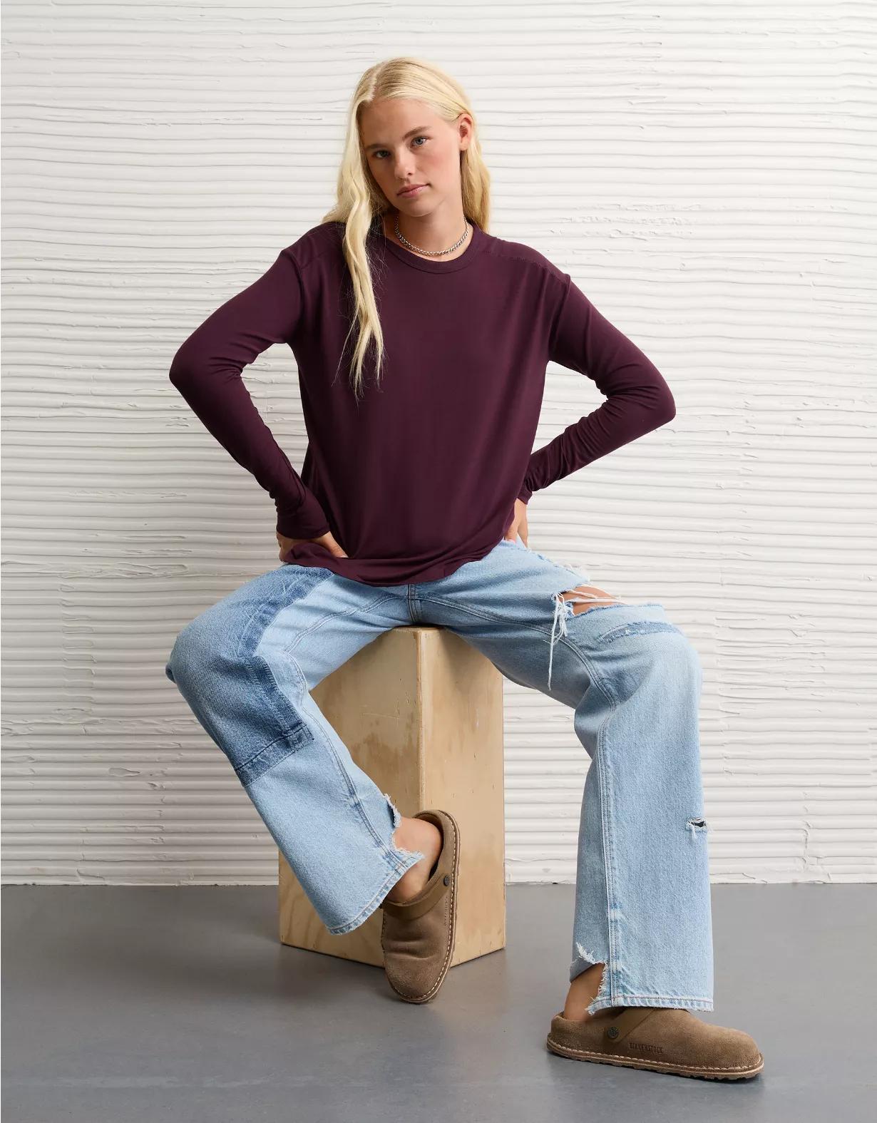 AE Soft & Sexy Long Sleeve T-Shirt Product Image