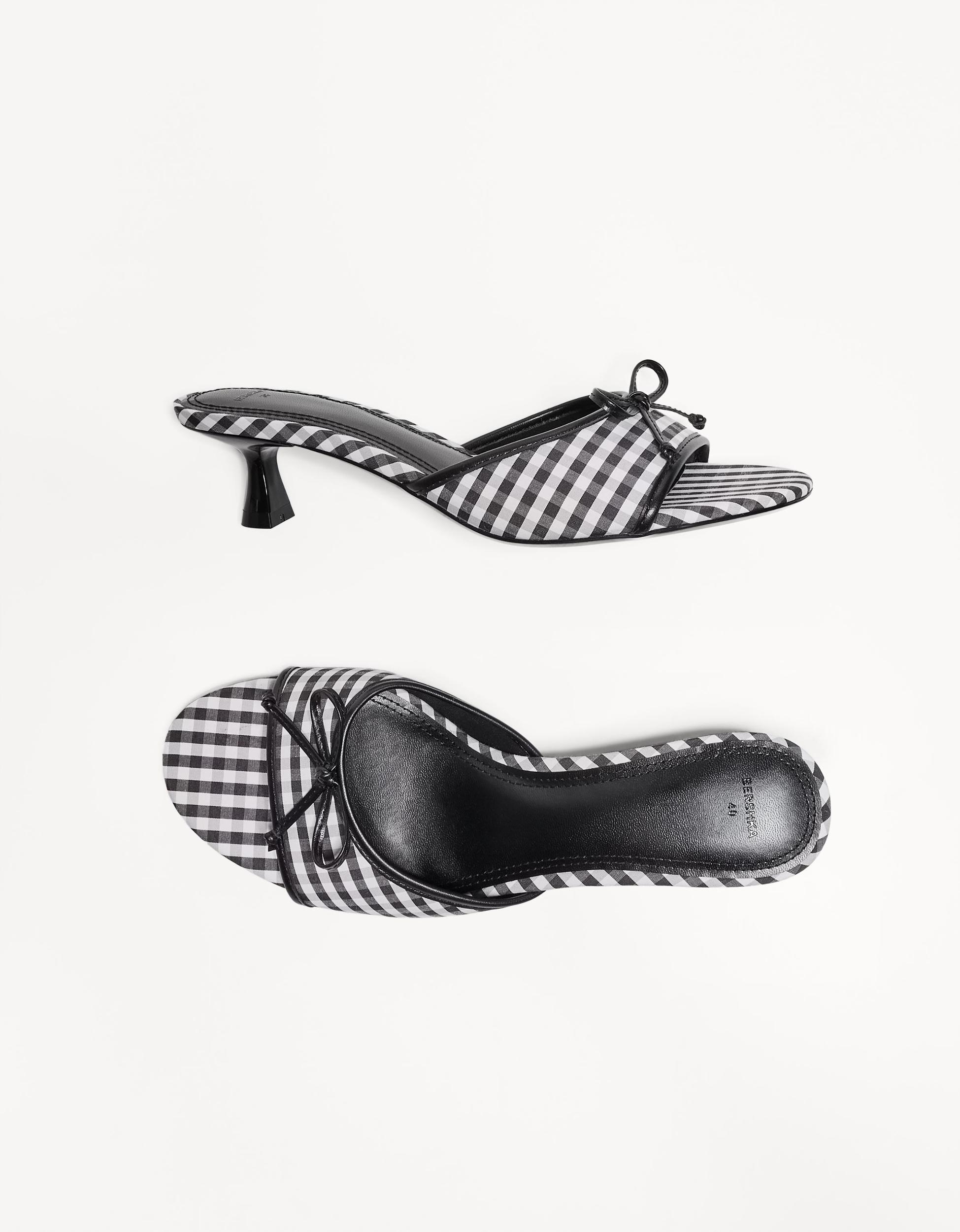 Kitten-heel mule sandals Product Image