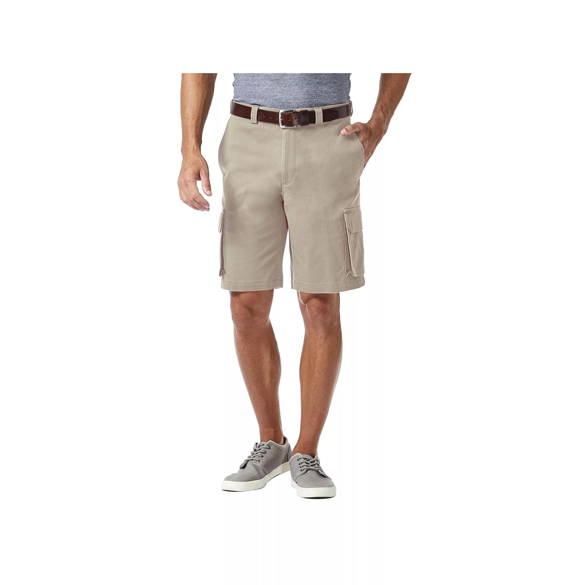 Big & Tall Haggar Straight-Leg Flat-Front Stretch Cargo Shorts, Men's,  Product Image