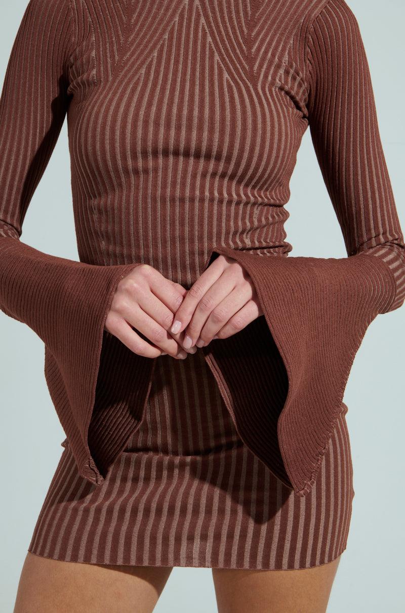 ALL CAUGHT UP KNIT MINI DRESS Product Image