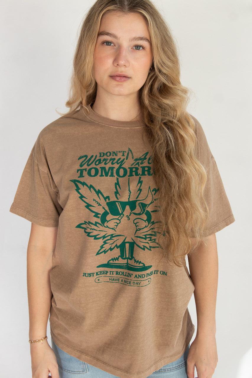 Oversized Keep It Rollin' Graphic Tee Product Image