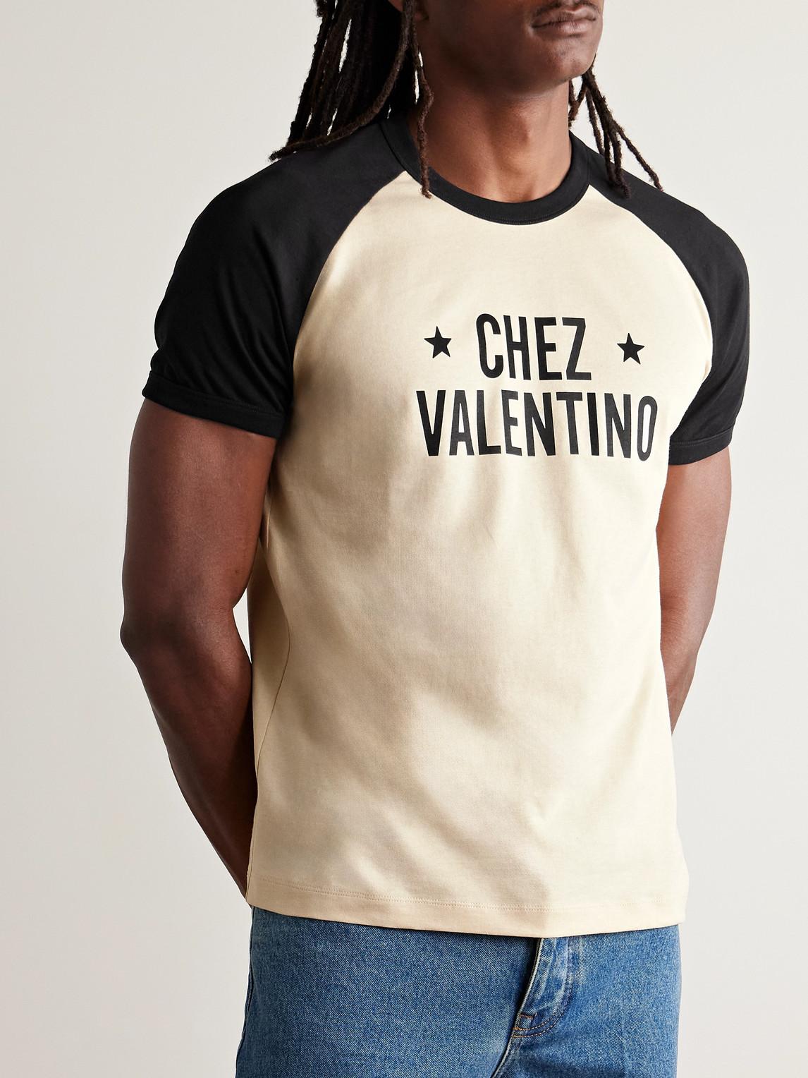 VALENTINO Chez Logo T-shirt In Neutral Product Image