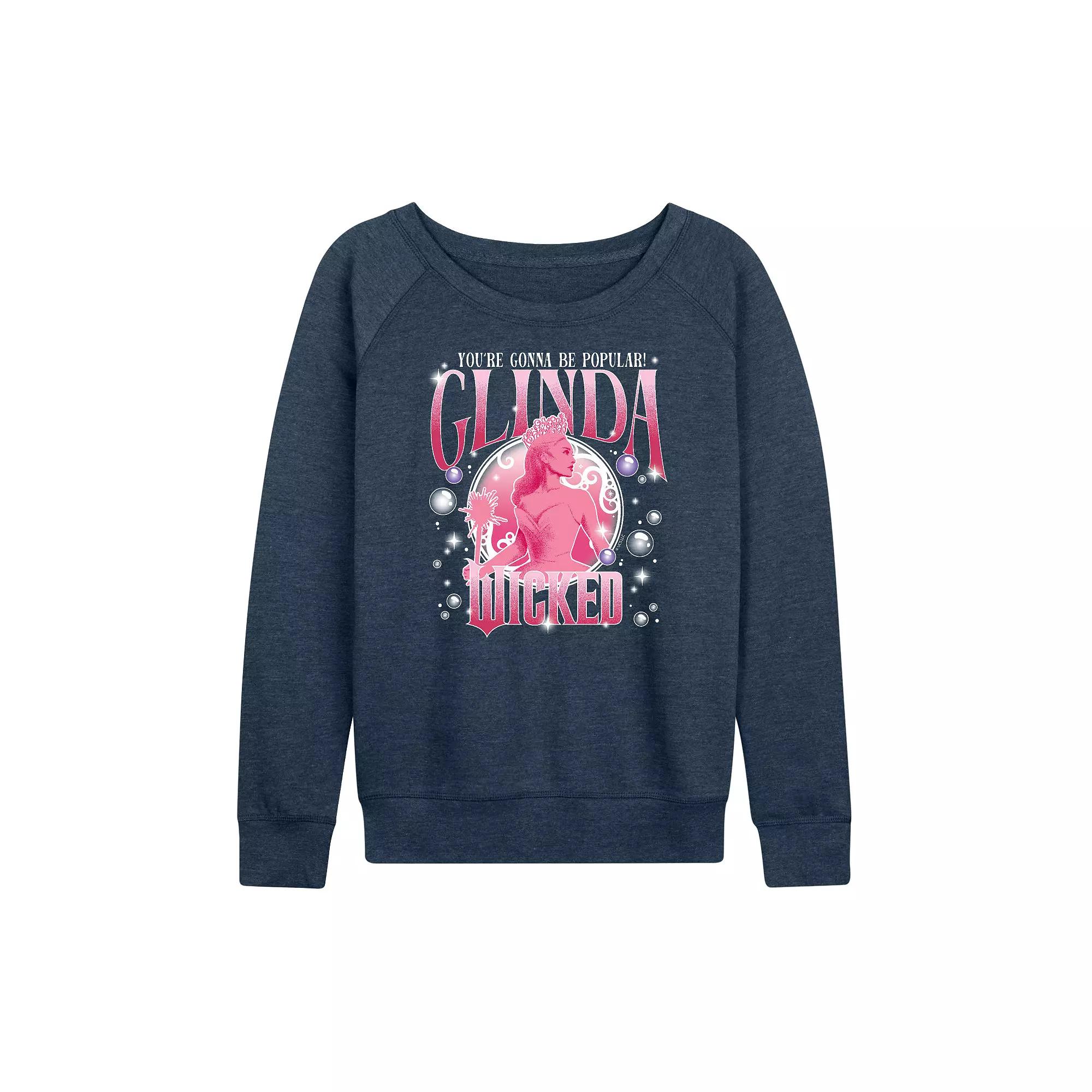Women's Wicked Glinda Popular French Terry Long Sleeve Tee,  Product Image