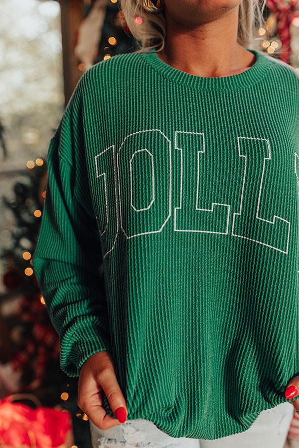 Jolly Graphic Tee In Green Product Image