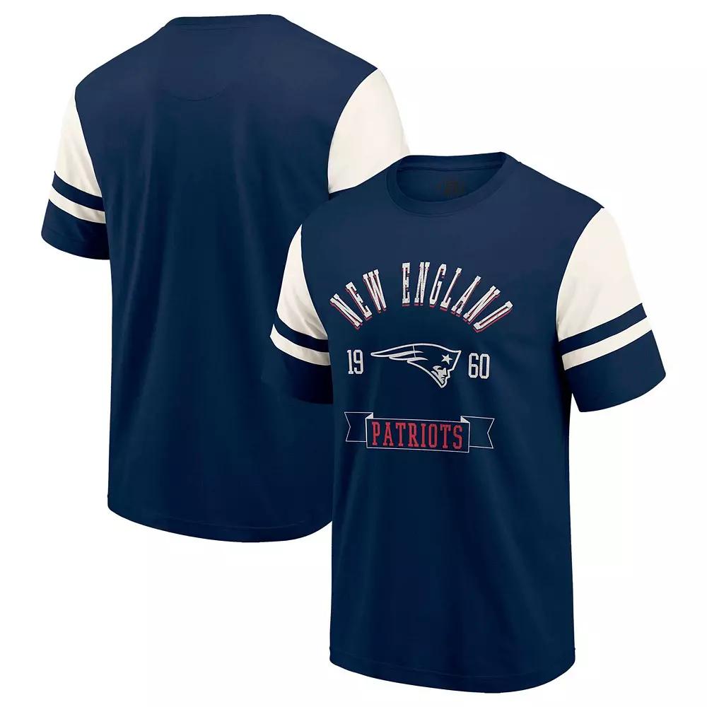 Men's Darius Rucker Collection by Fanatics Navy New England Patriots Football T-Shirt,  Product Image