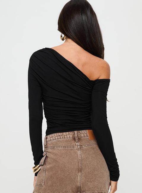 Beller Long Sleeve Top Black Product Image