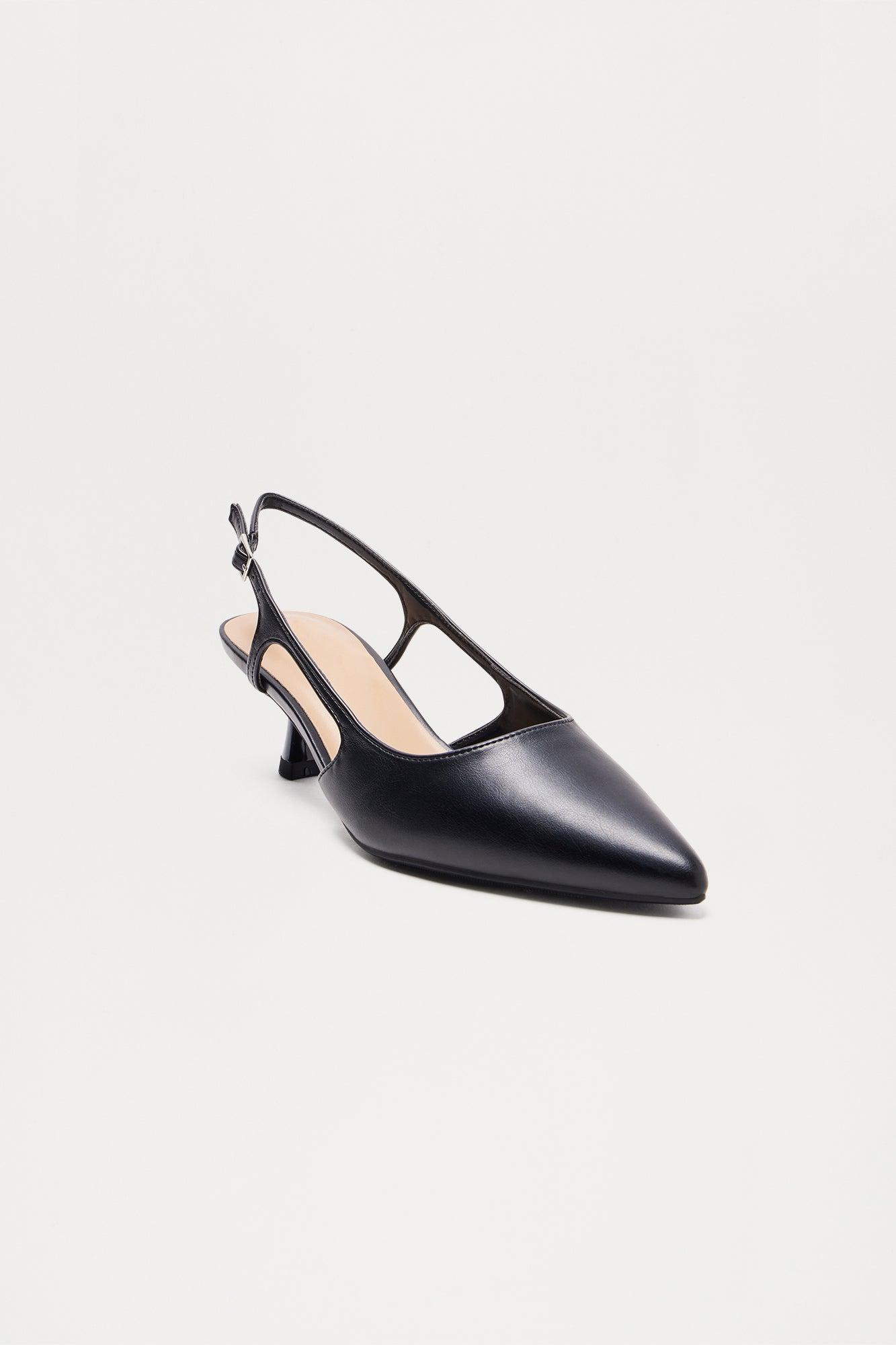 Whitley Kitten Heel Pumps - Black Product Image