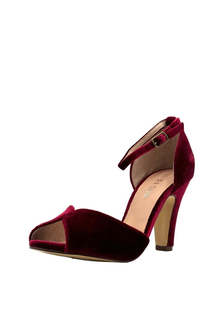 Lola Velvet Heels Product Image