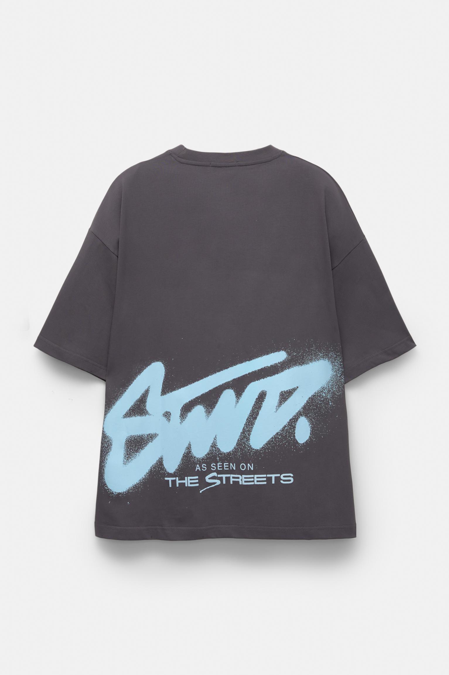 STWD short sleeve T-shirt with graffiti graphic Product Image
