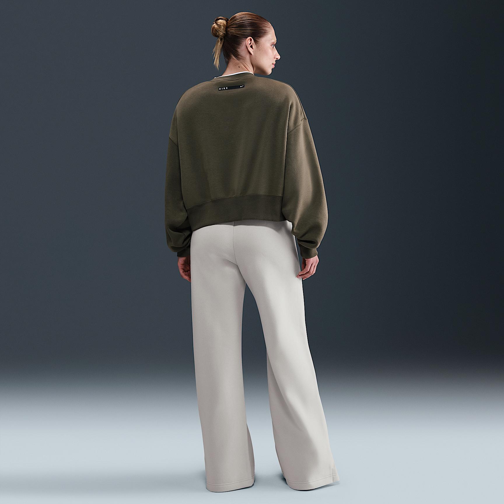 Womens Nike Sportswear Phoenix Fleece High-Waisted Wide-Leg Pants | IH1011-010 Product Image