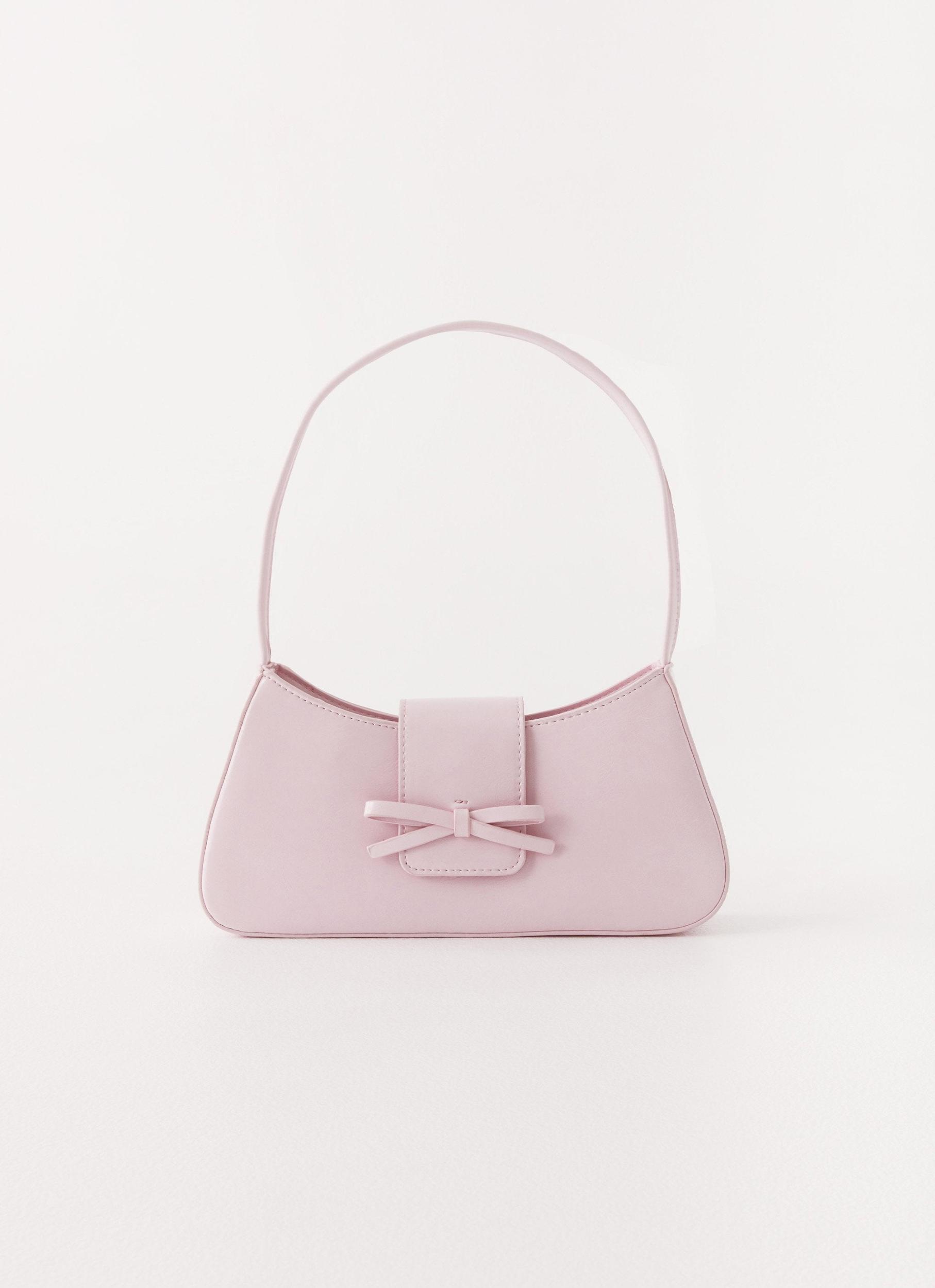 Cara Bow Shoulder Bag - Pink Product Image