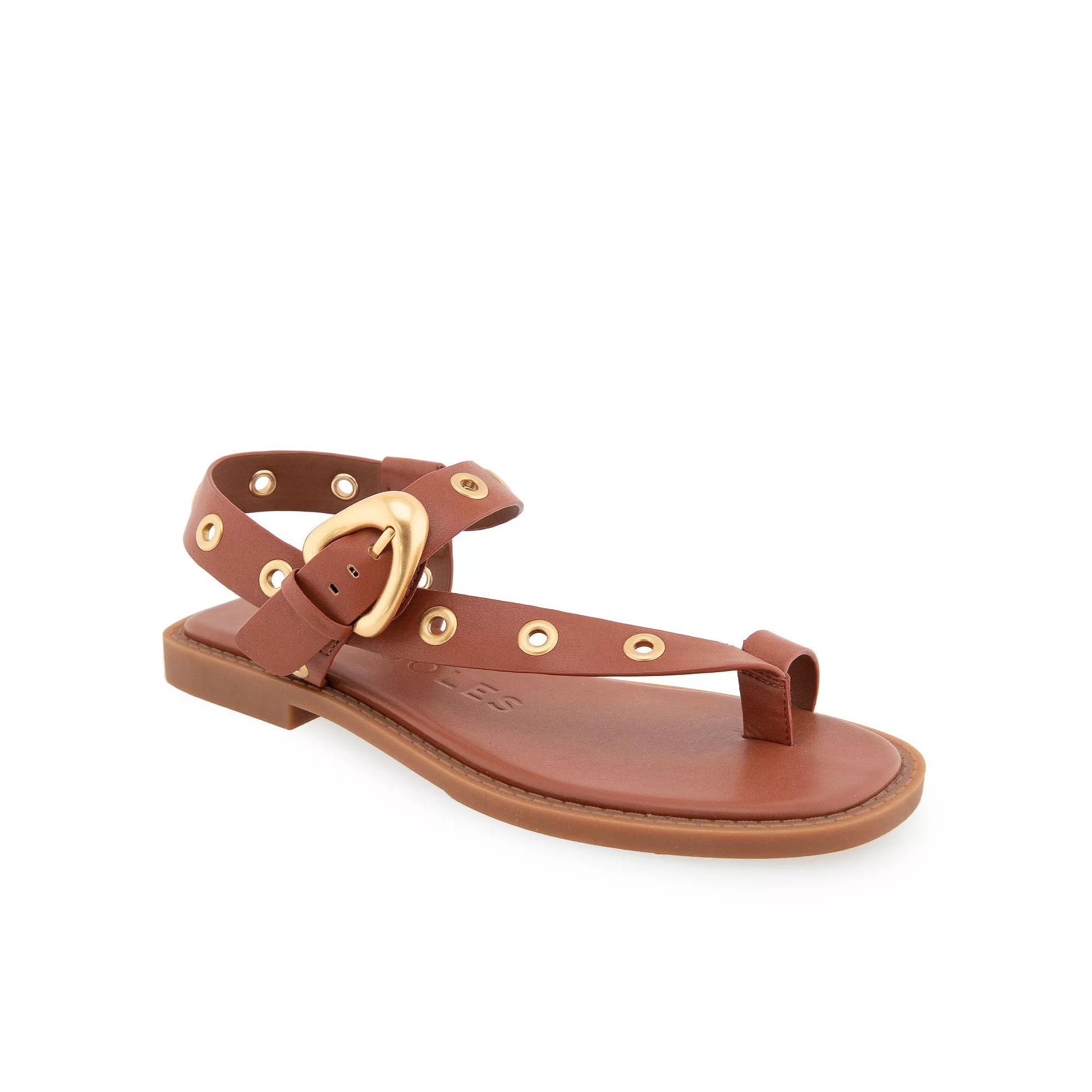 Aerosoles Cedar Women's Asymmetrical Thong Sandals, Size: 10.5, Red Bread Pu Product Image