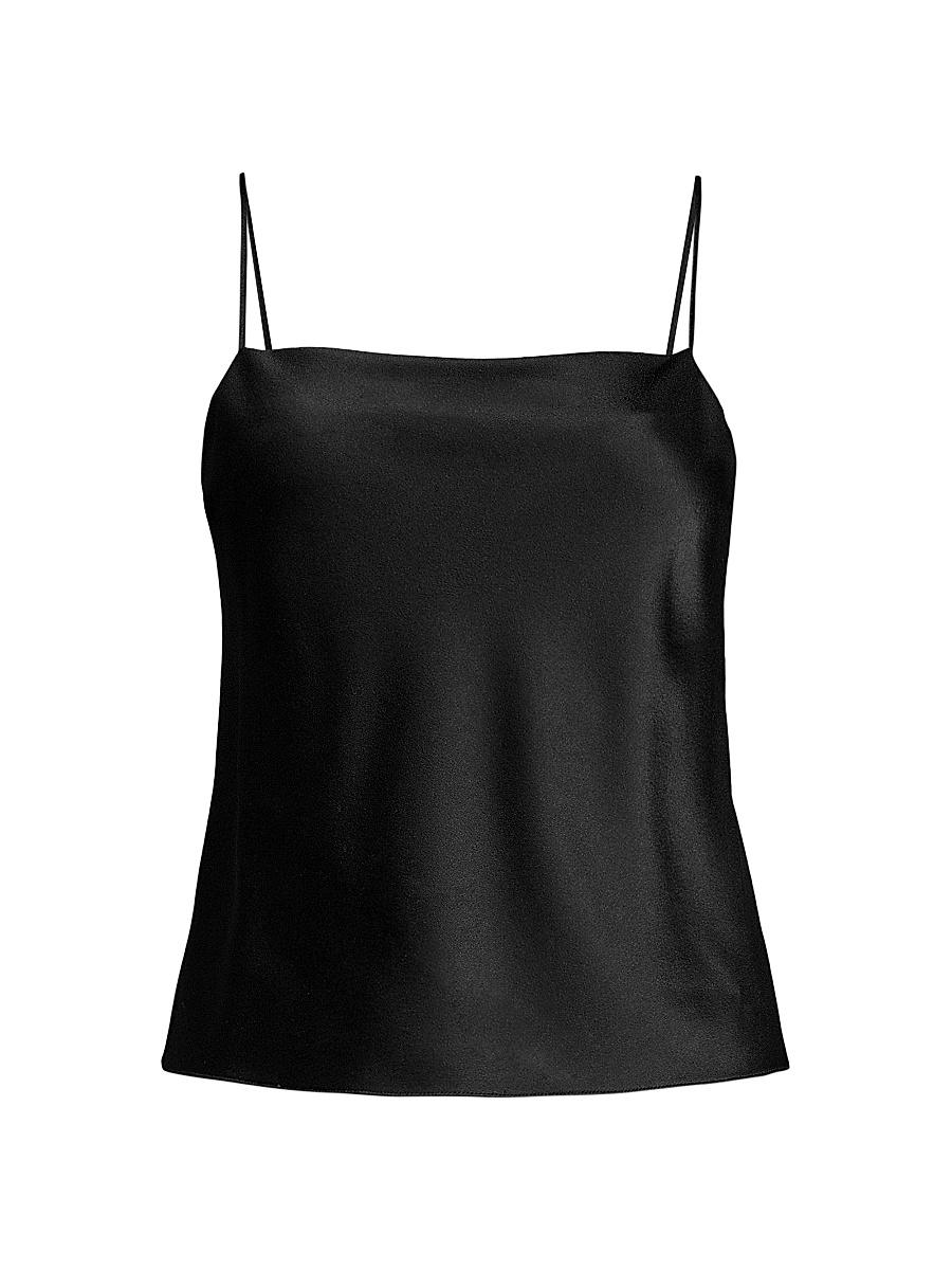Womens Harmon Draped Satin Tank Top Product Image