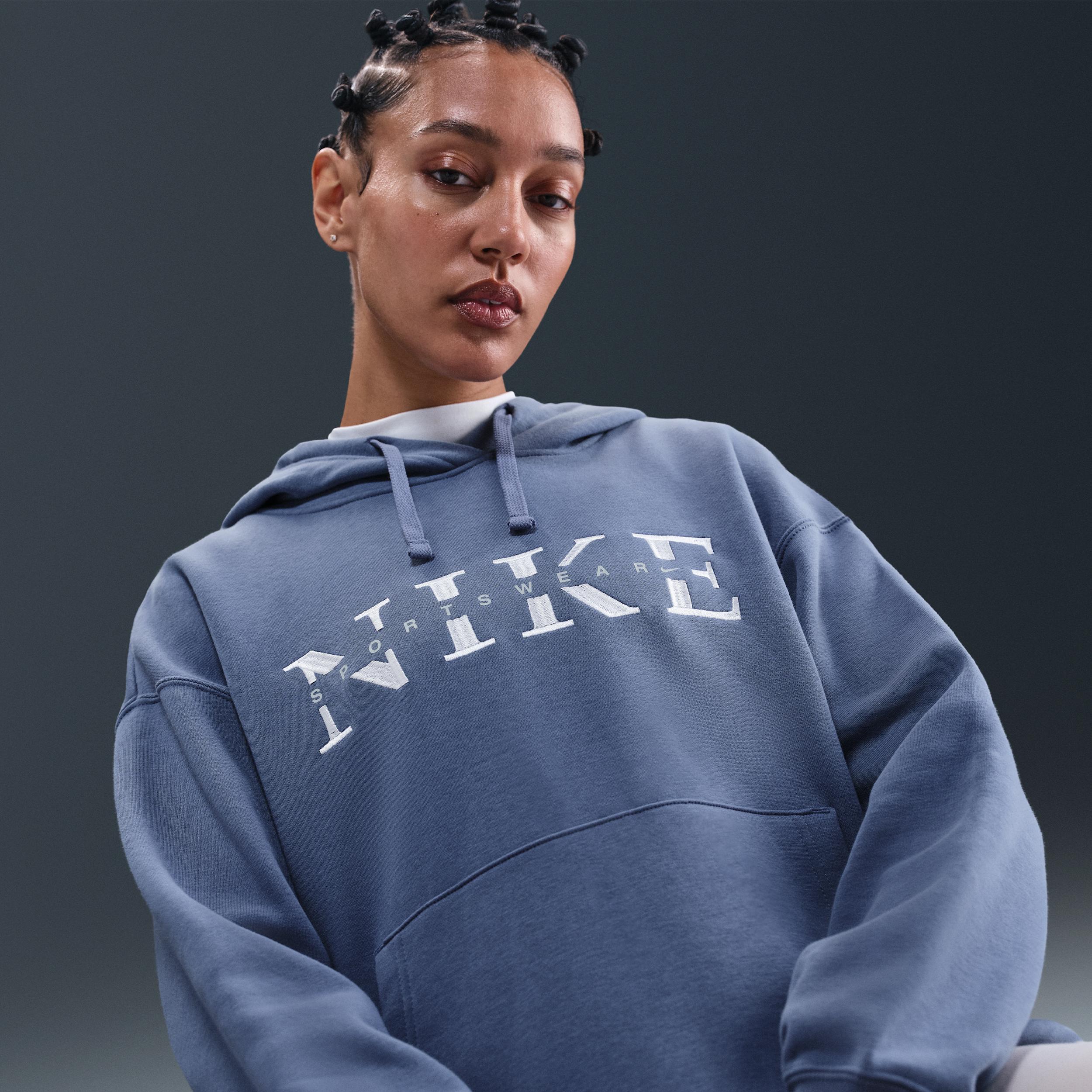Womens Nike Sportswear Phoenix Fleece Oversized Pullover Hoodie | IH4054-433 Product Image
