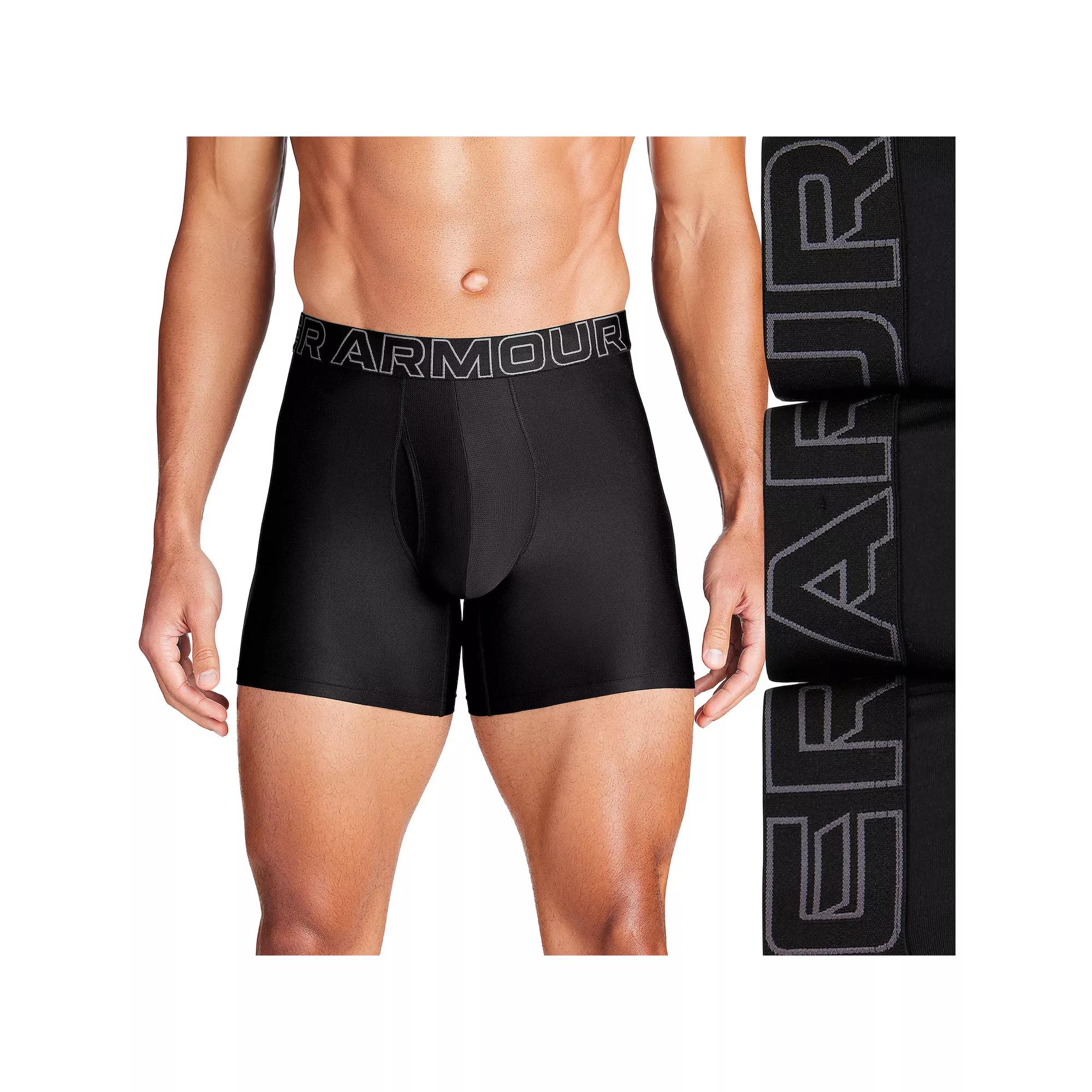 Men's Under Armour 3-pack Performance Tech 6-in. Boxer Briefs,  Product Image