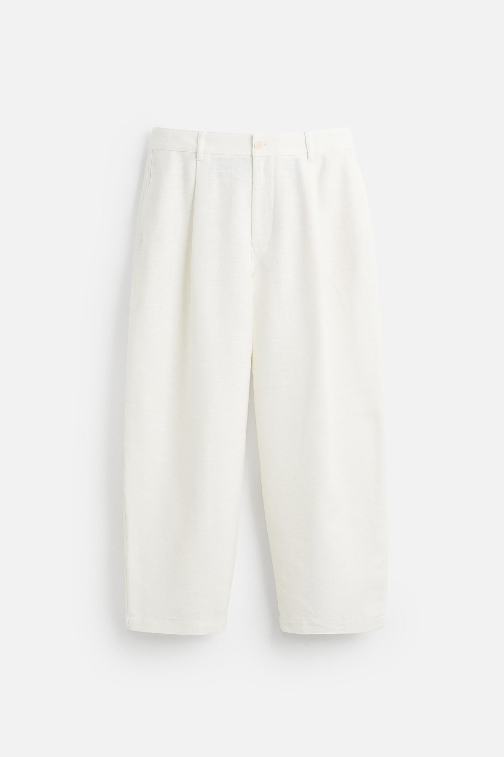 PLEATED RELAXED FIT PANTS Product Image