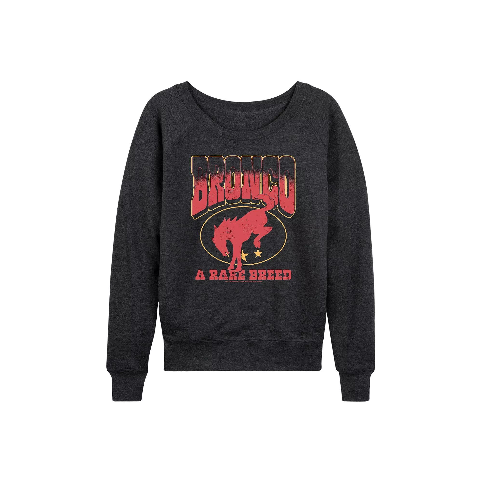 Women's Ford Bronco Vintage French Terry Long Sleeve Tee,  Product Image