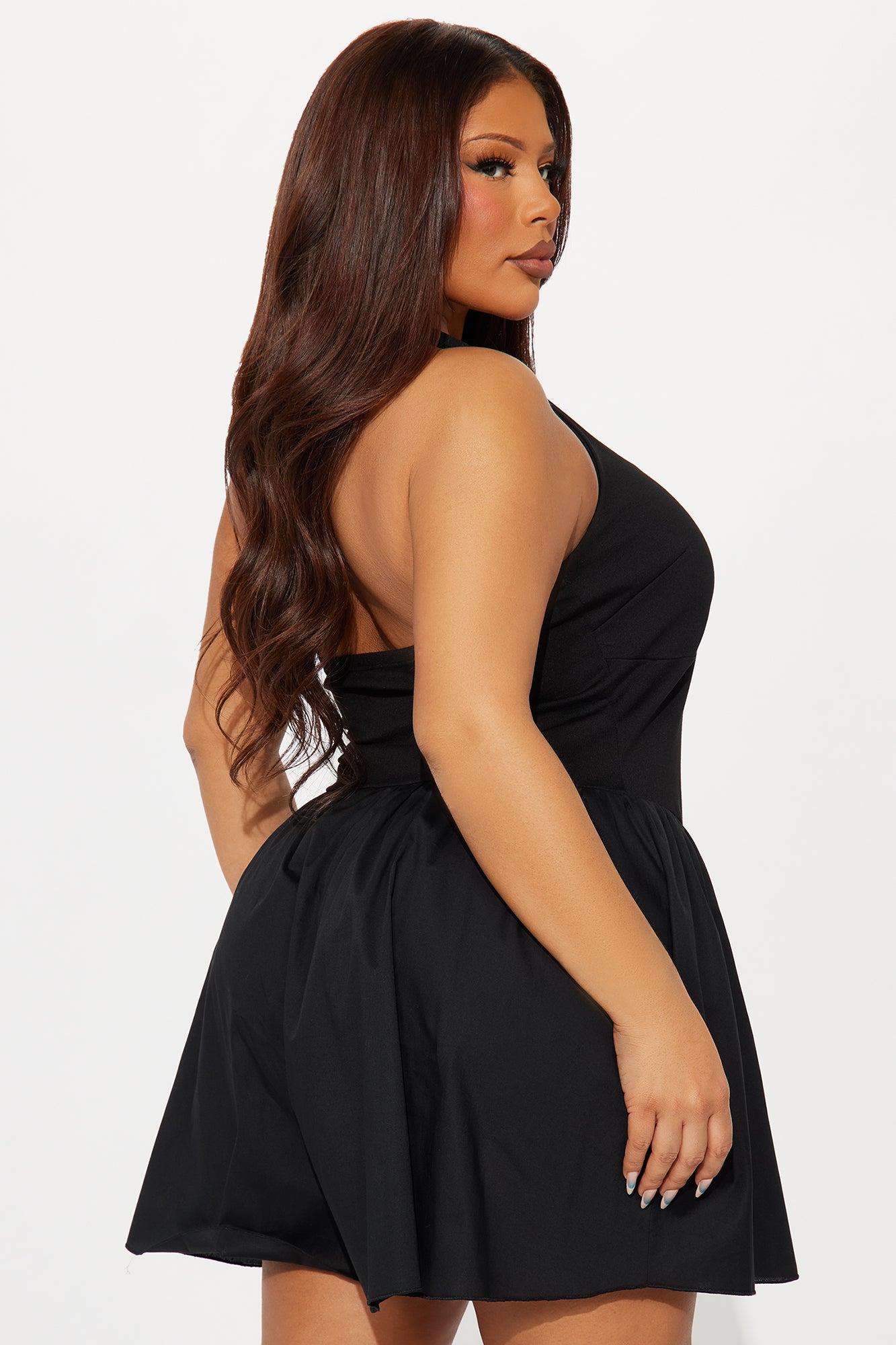 Weekend Schedule Halter Romper - Black Female Product Image