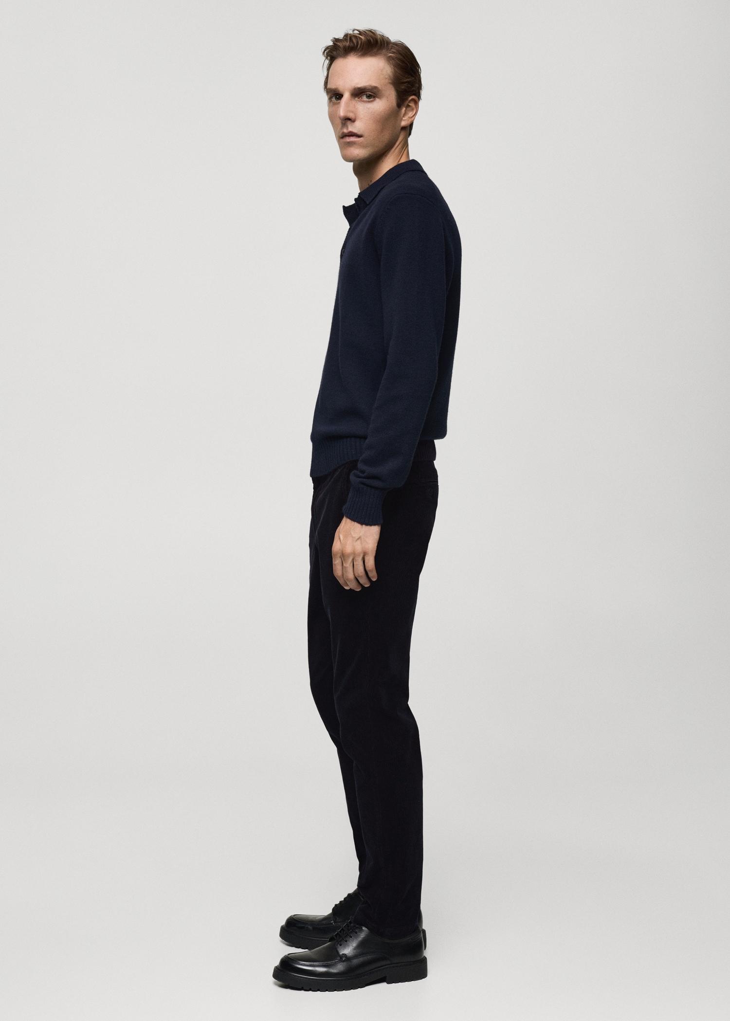 Corduroy slim-fit pants - Men | MANGO USA Product Image