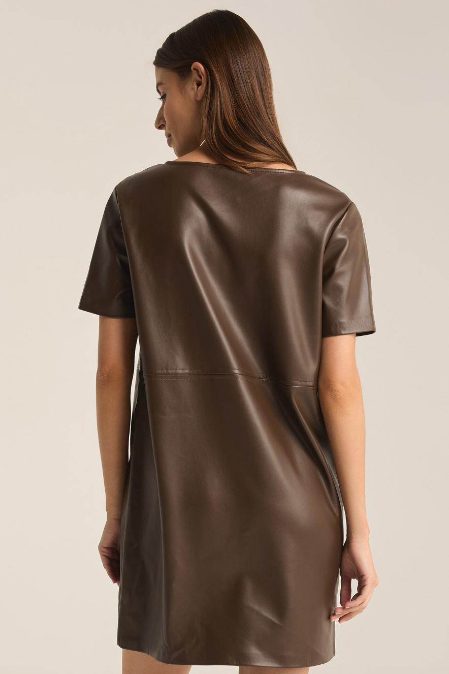 London Faux Leather Dress Product Image