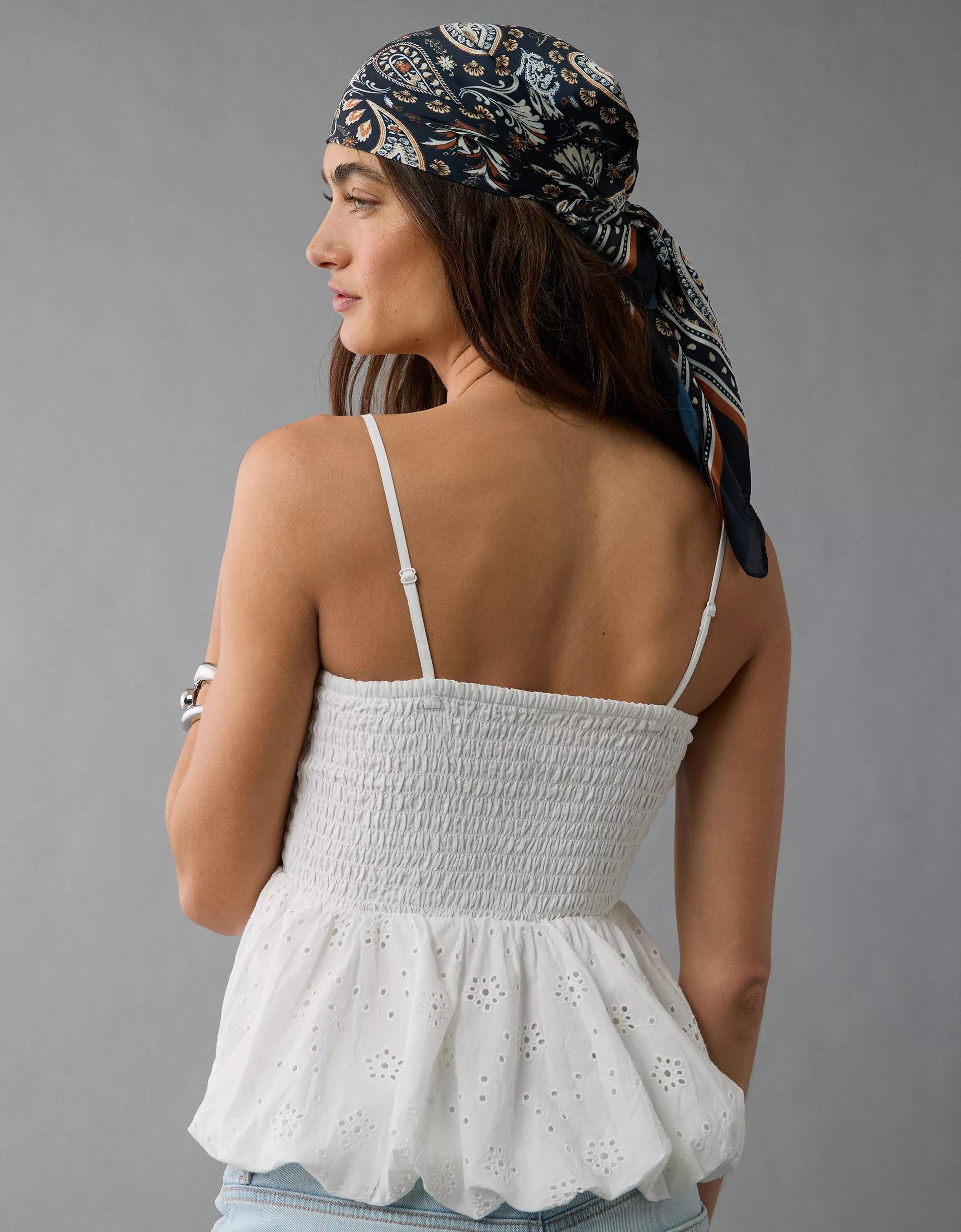 AE Eyelet Bubble Tube Top Product Image