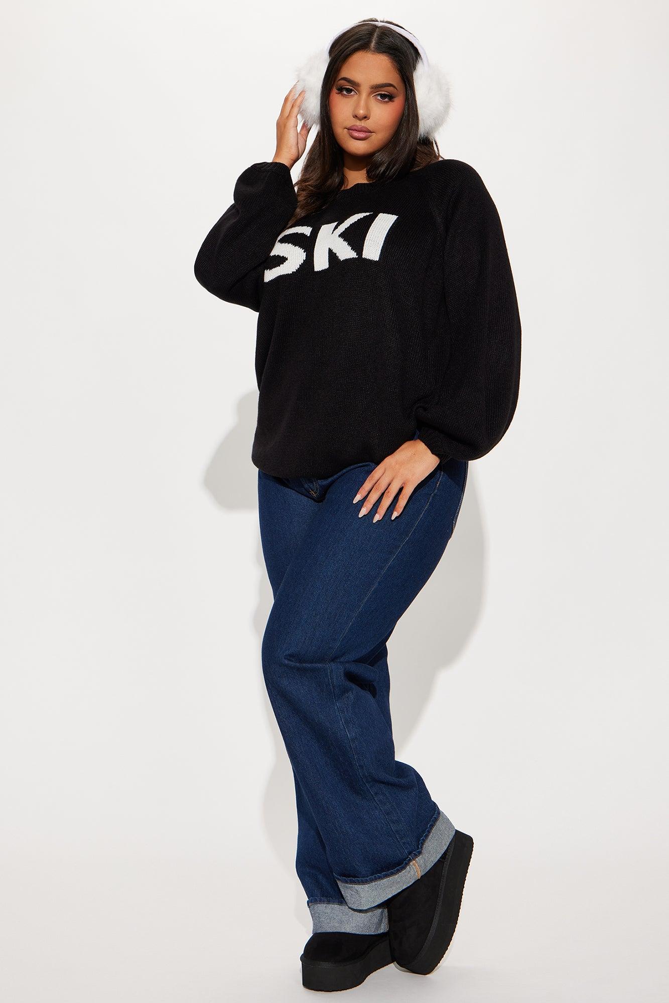 Ski Sweater - Black/White Product Image