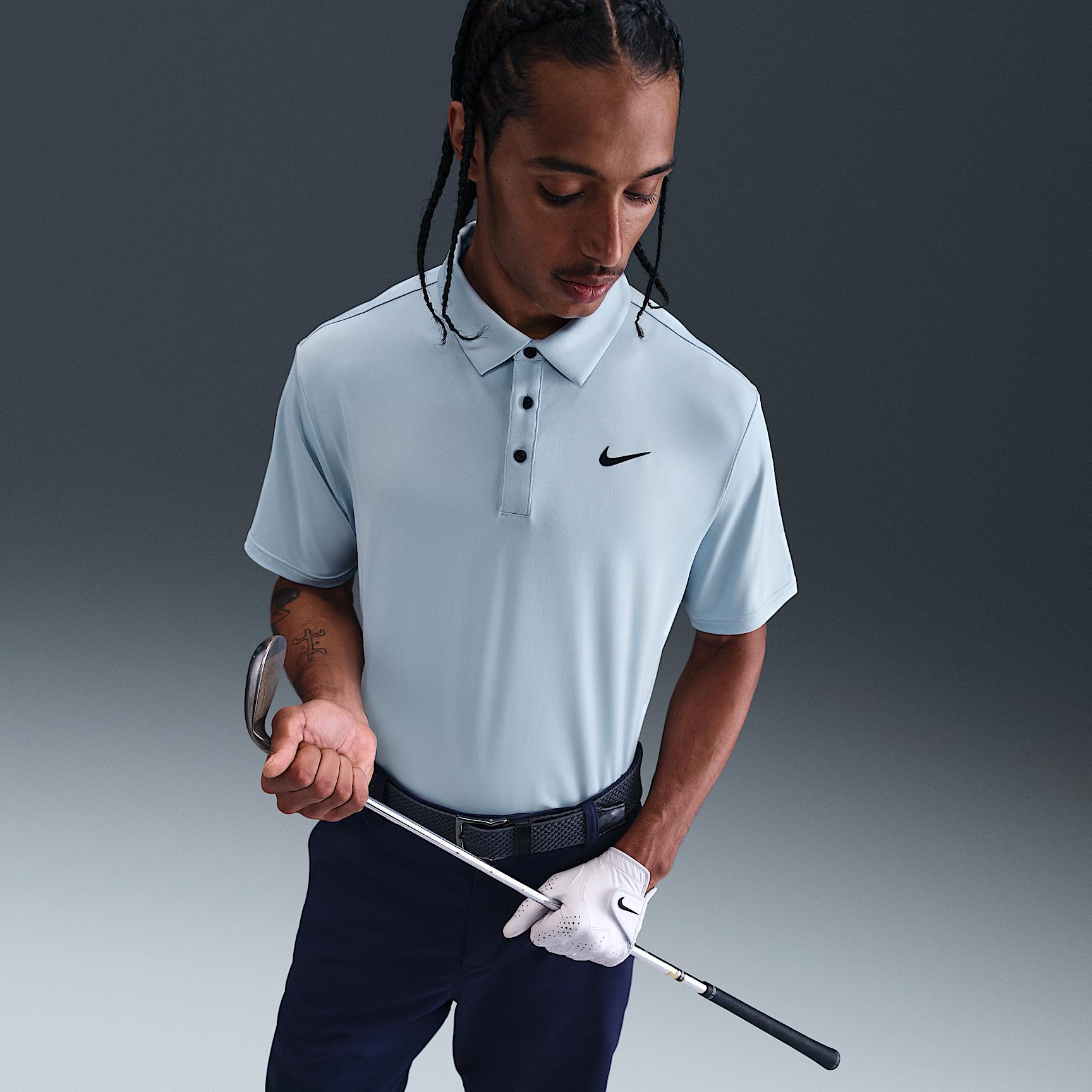 Nike Mens Tour Dri-FIT Solid Golf Polo | FZ7481-440 Product Image