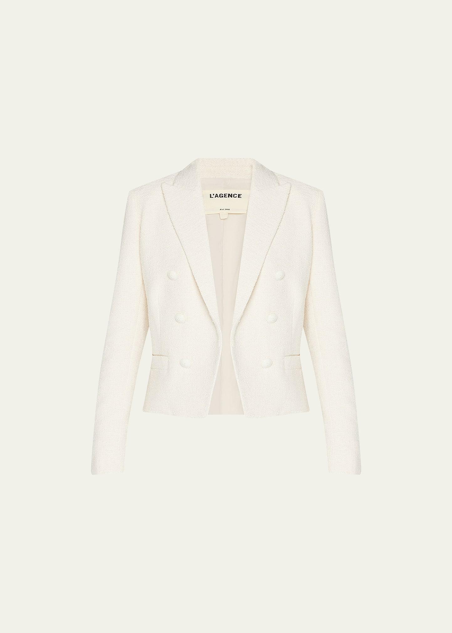 Brooke Double Breasted Crop Blazer L'AGENCE Product Image