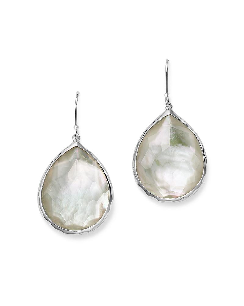 Womens Rock Candy Large Sterling Silver & Doublet Teardrop Earrings Product Image