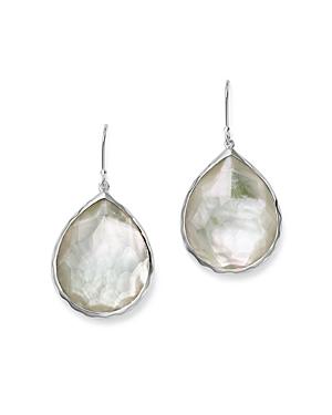 Womens Rock Candy Large Sterling Silver & Doublet Teardrop Earrings Product Image