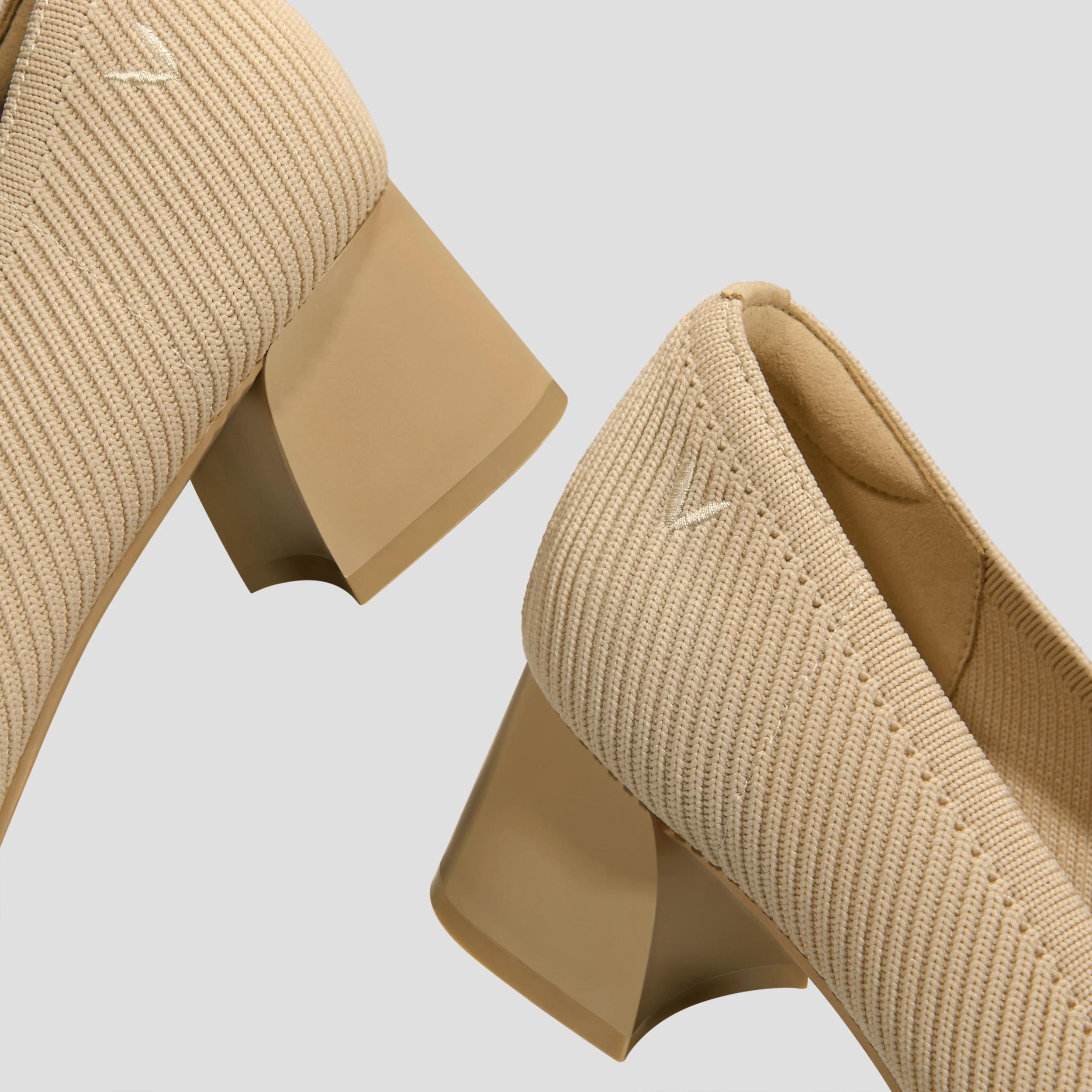 Square-Toe Chunky Heels (Melody) Product Image