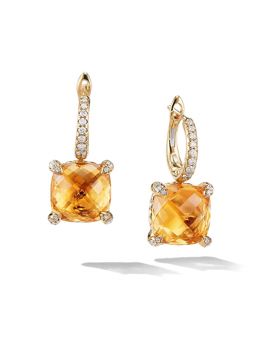 Womens Chatelaine Drop Earrings in 18K Yellow Gold Product Image