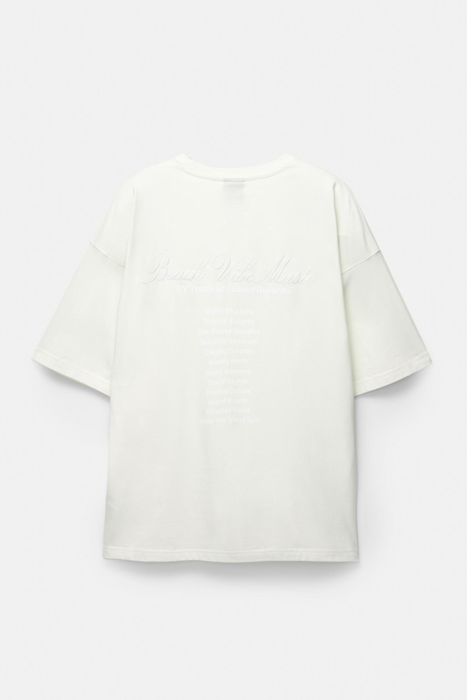 STWD T-shirt with a Beach Vibe embroidery Product Image