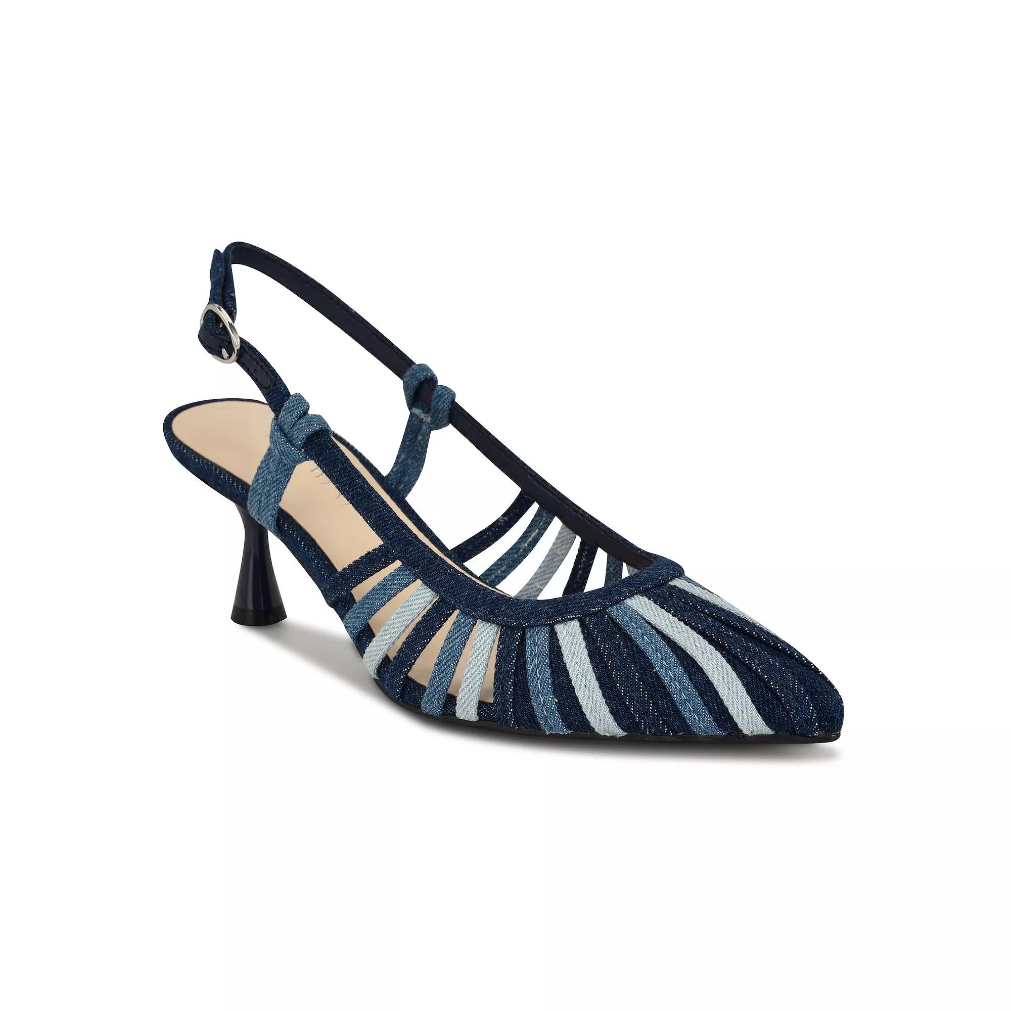 Nine West Resta Pointy Toe Women's Slip-On Dress Pumps, Size: 6, Blue Blue Team Product Image