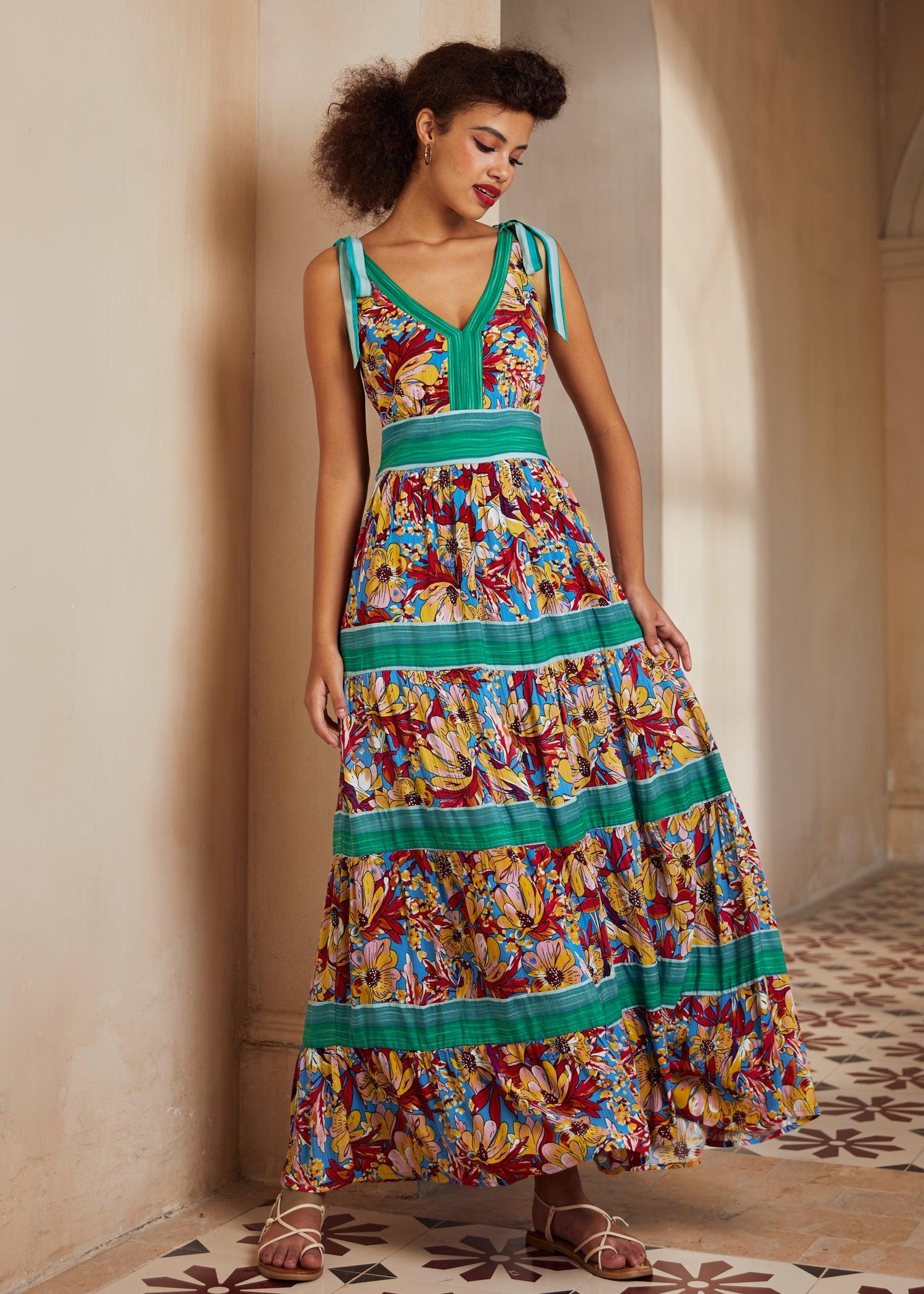 The Sunset Stroll Maxi Dress Product Image