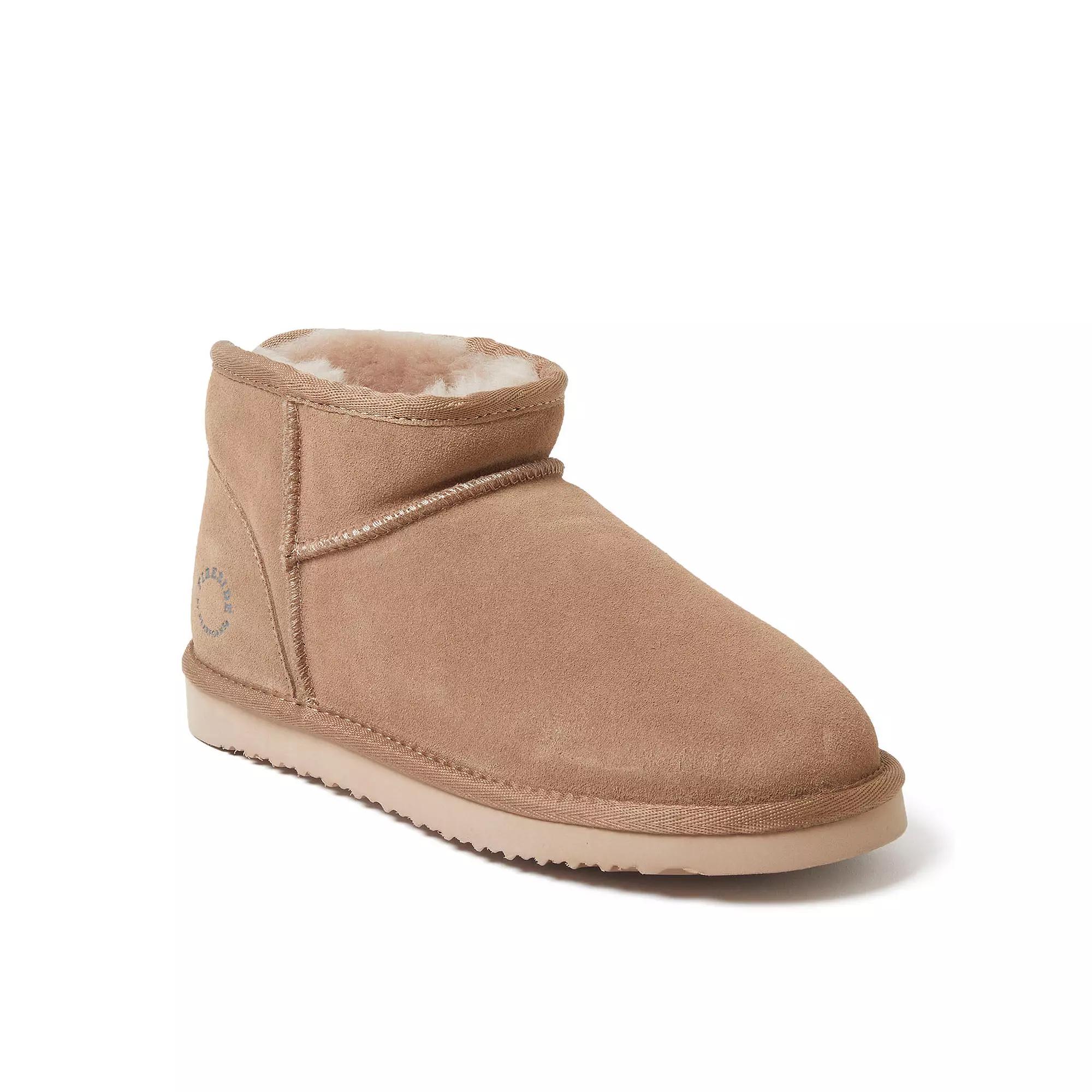 Fireside by Dearfoams Riverland Women's Shearling Micro Ankle Boot Slippers,  Product Image