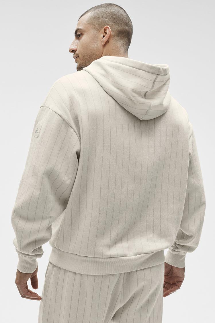 Pinstripe Hoodie - Bone Pinstripe Product Image